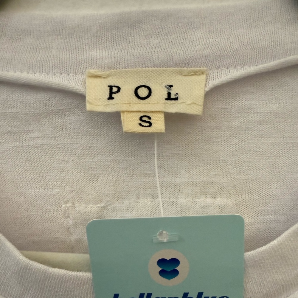 POL Peace Be With You Oversized” Boho Top Sz S NWT’s - Picture 4 of 4